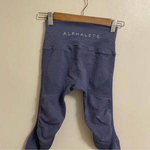 Alphalete purple leggings full length compression tights size small